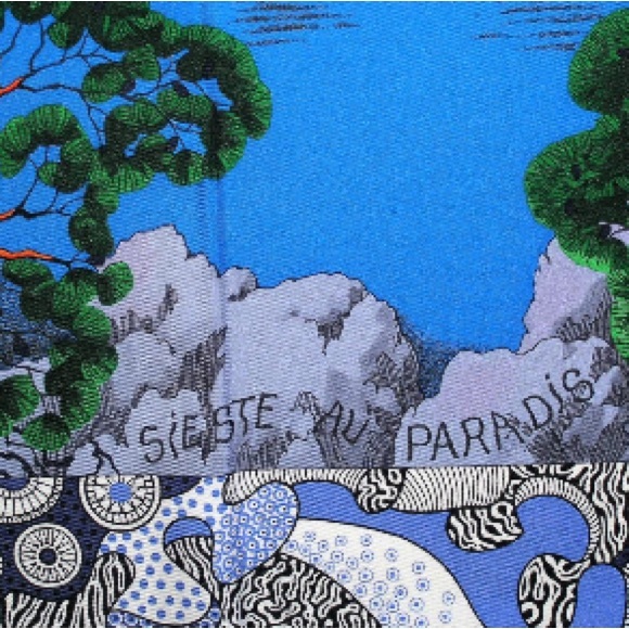 Colorful Scenic Silk Scarf - Picture 5 of 6